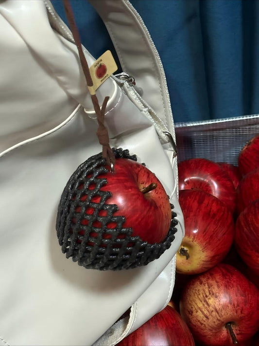 MOMO Realistic Dark Red Apple Charm