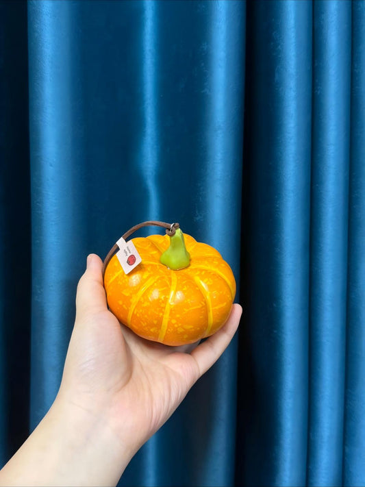 MOMO Realistic Orange Pumpkin Charm
