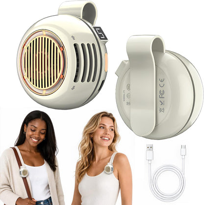 TOVINY 360° Rotating Clip-On Mini Fan 1000mAh