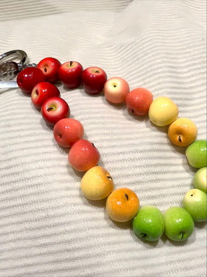 Mini Colorful Apple Phone Charm