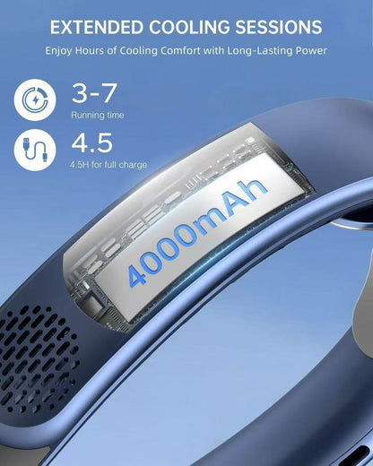 TOVINY Portable Neck Fan 5 Speeds 4000 mAh
