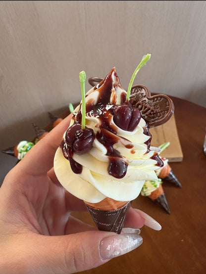 MOMO Realistic Fruit Ice Cream Charms