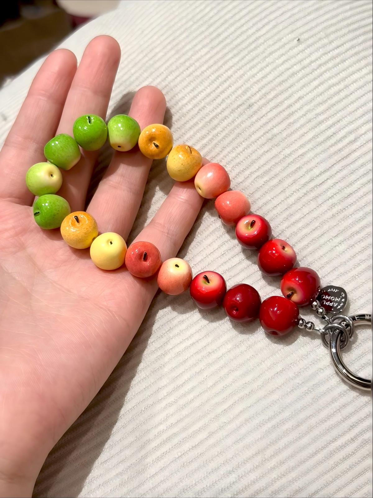 Mini Colorful Apple Phone Charm