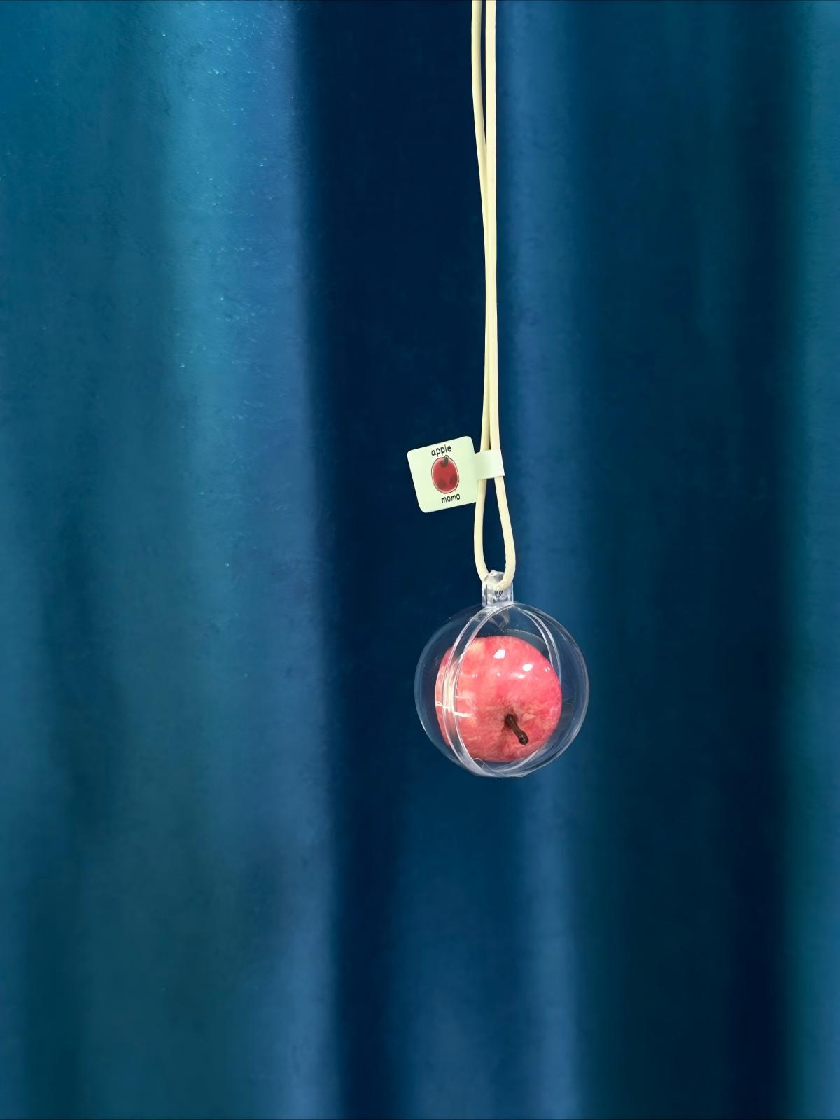 MOMO Realistic Pink Apple Charm