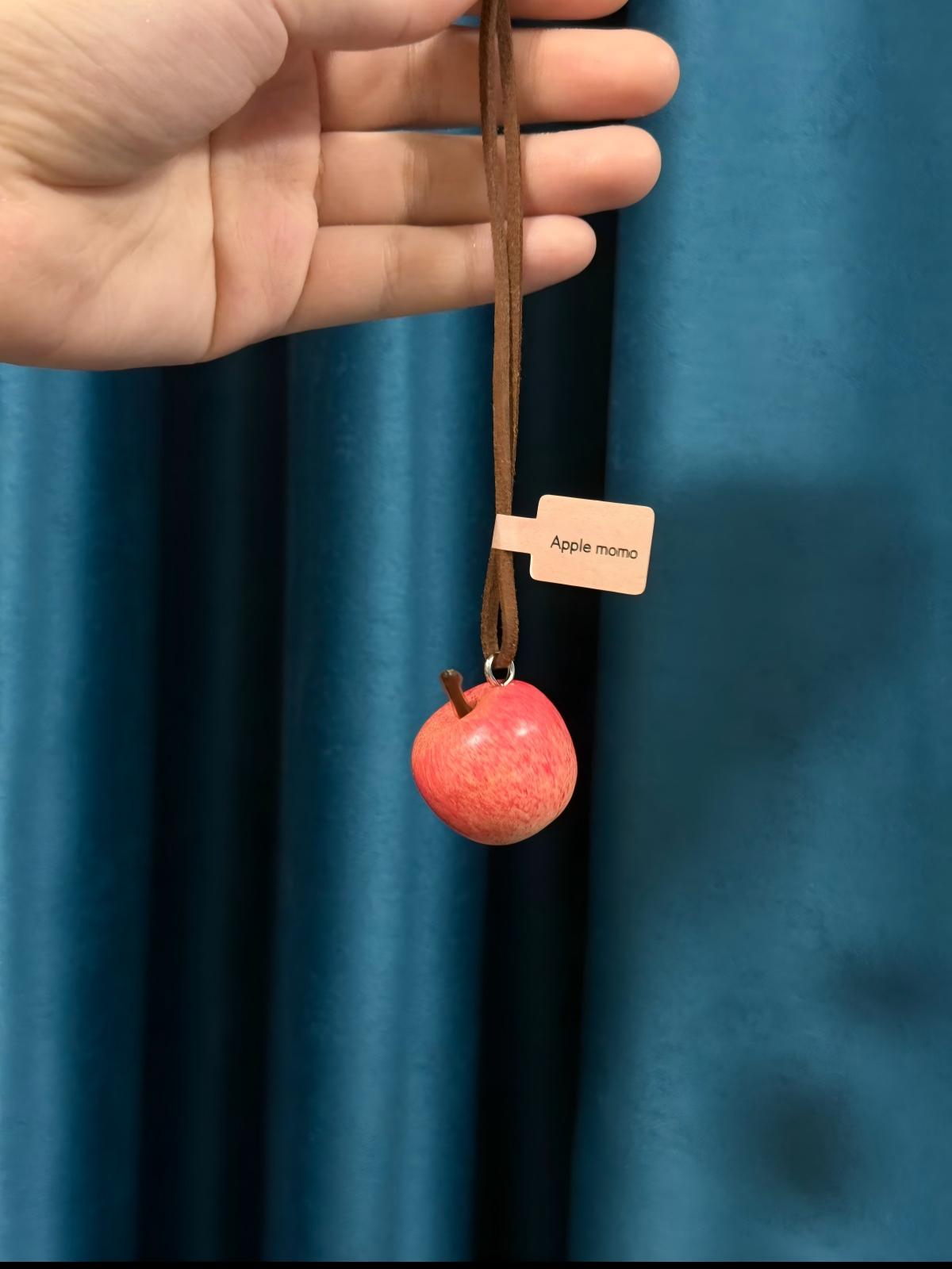 MOMO Realistic Pink Apple Charm