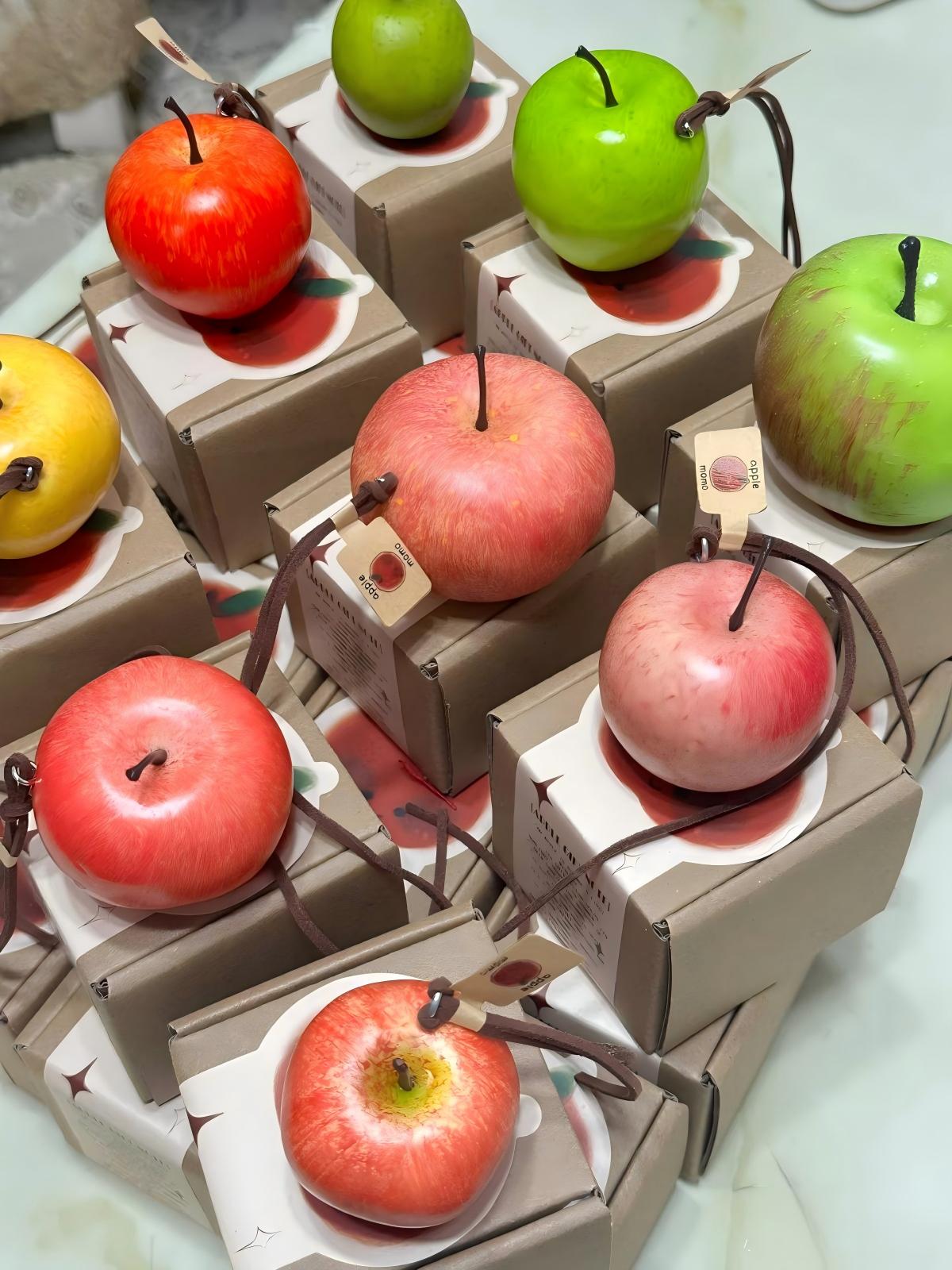 MOMO Realistic Pink Apple Charm