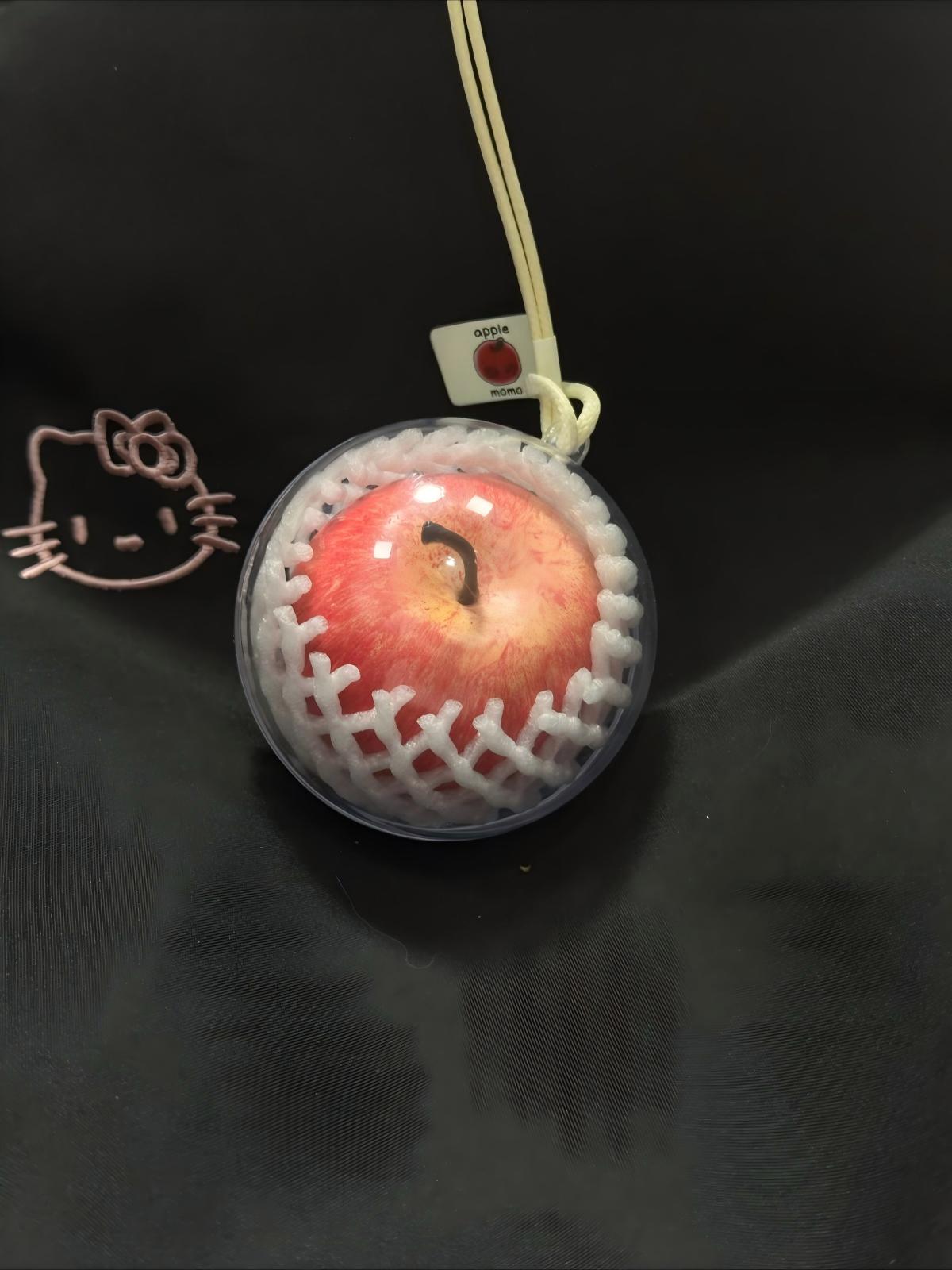 MOMO Realistic Pink Apple Charm