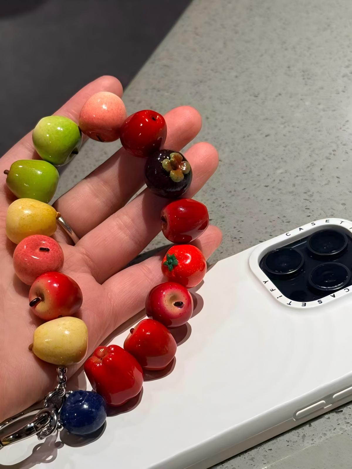 Mini Colorful Fruits Phone Charm